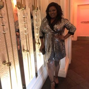 I.N.C. Mirror Ball Blazer Dress